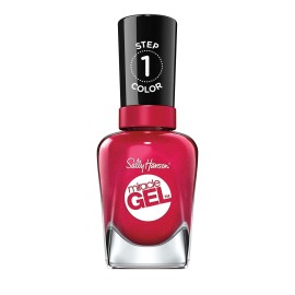 Sally Hansen Miracle Gel Salon Quality Nail Polish | Gel-Like Formula, Two-Step System, No UV Light Needed, Long Lasting | Opaque, Glossy | 555 Bordeaux Glow | Wine Red Nail Color