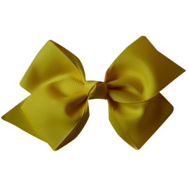 Bzybel Boutique Little Girl\'s 6 Big Hair Bows Grosgrain Ribbon Bows Hair Clips Barrettes for Keens Kids Toddlers Newborn Headband