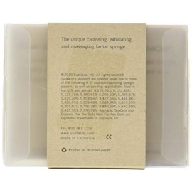 Supracor SpaCell Facial Sponge - Face Scrubber, Honeycomb Face Exfoliator for Smoother, Softer, and Younger Looking Skin, Black, One Pack