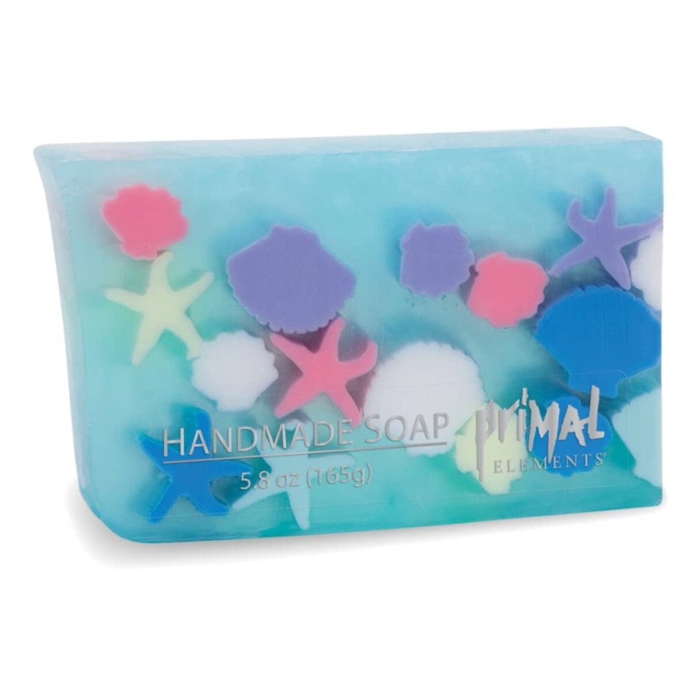 Primal Elements Sliced Soap Bar, Handmade Natural Glycerin Rich Formula, Seashells & Starfish, 5.8 Oz Primal Elements Sliced Soap Bar, Handmade Natural Glycerin Rich Formula, Seashells & Starfish, 5.8 Oz