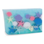 Primal Elements Sliced Soap Bar, Handmade Natural Glycerin Rich Formula, Seashells & Starfish, 5.8 Oz