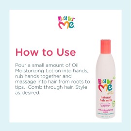 Just for Me Natural Hair Milk Lotion - Hydrates & Strengthens, Contains Coconut Milk, Shea Butter, Vitamin E, & Sunflower Oil, Lightweight Moisture, Reduces Frizz 10 oz Just for Me Natural Hair Milk Lotion - Hydrates & Strengthens, Contains Coconut Milk, Shea Butter, Vitamin E, & Sunflower Oil, Lightweight Moisture, Reduces Frizz 10 oz