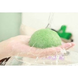 AMAKI SKINCARE Konjac Sponge Facial Cleanser with Added Green Tea and Activated Bamboo Charcoal-Sensitive to Oily and Acne Prone Skin Gentle Face Scrub, Face Sponges for Cleansing and Exfoliating AMAKI SKINCARE Konjac Sponge Facial Cleanser with Added Green Tea and Activated Bamboo Charcoal-Sensitive to Oily and Acne Prone Skin Gentle Face Scrub, Face Sponges for Cleansing and Exfoliating