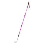 Sand Dipper Full Size Beach Scoop Shovel & Sifter Tool for Beachcombing - Adjustable Sea Glass, Shell, Shark Tooth Sifter for the Beach - Can Be Used as a Walking or Hiking Stick Too - Pink, 4 Basket