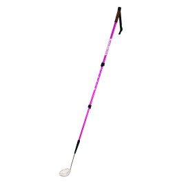 Sand Dipper Full Size Beach Scoop Shovel & Sifter Tool for Beachcombing - Adjustable Sea Glass, Shell, Shark Tooth Sifter for the Beach - Can Be Used as a Walking or Hiking Stick Too - Pink, 4 Basket