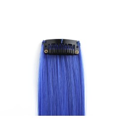 OneDor 23 Inch Colored Party Highlights Straight Hair Clip Extensions, Heat-Resistant Synthetic Hair Extensions in Multiple Colors (10 Pcs Pink)