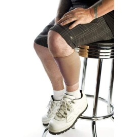 Tatjacket Tattoo Cover Up Concealer Sleeve, 2-PACK, Upper Arm or Calf coverage, UPF 50 Protection, Slip Free, for Men & Women (Unisex), SMALL, BROWN