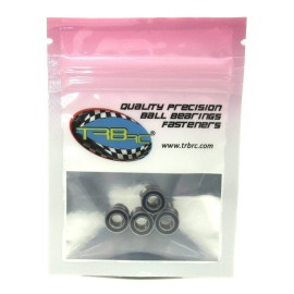 TRB RC 5x10x4mm Ball Bearings ABEC 3 Rubber Seals (4) MR105-2RS-BU