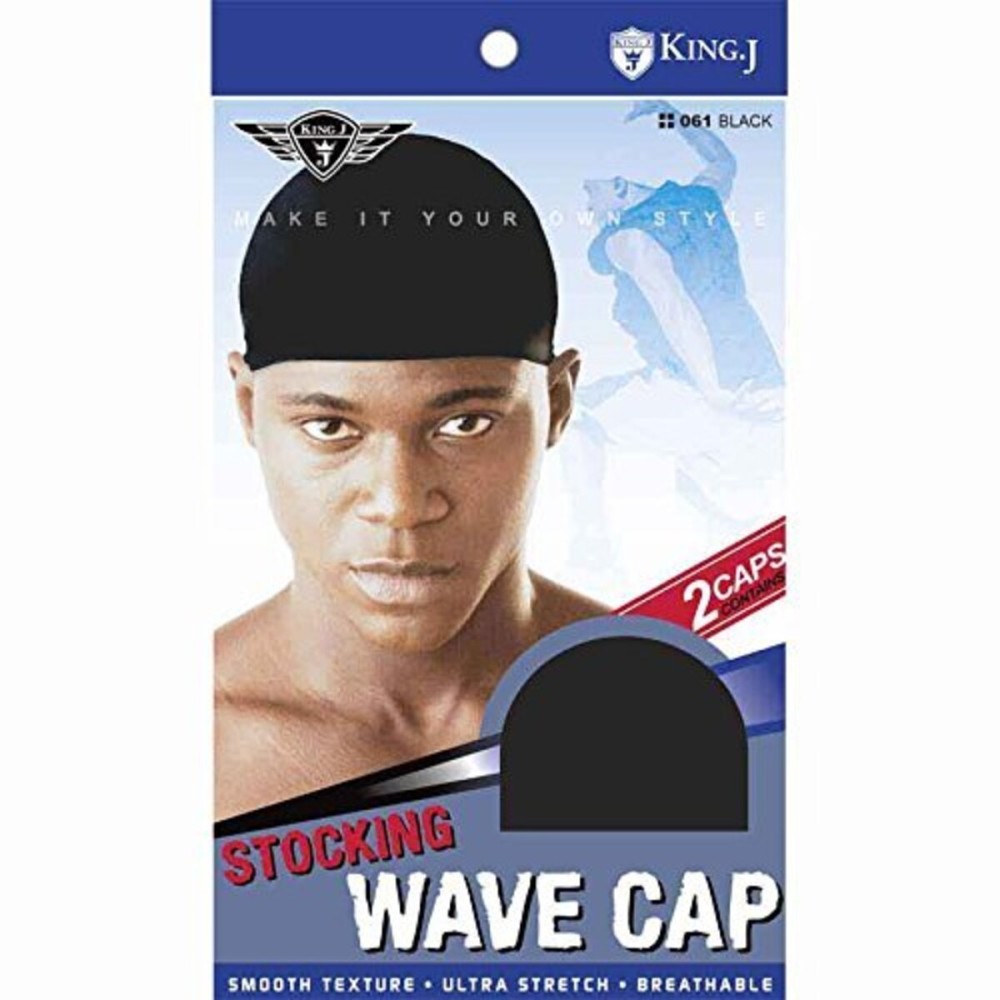 (3 Pack) King J -Stocking Wave Cap 061
