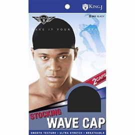(3 Pack) King J -Stocking Wave Cap 061