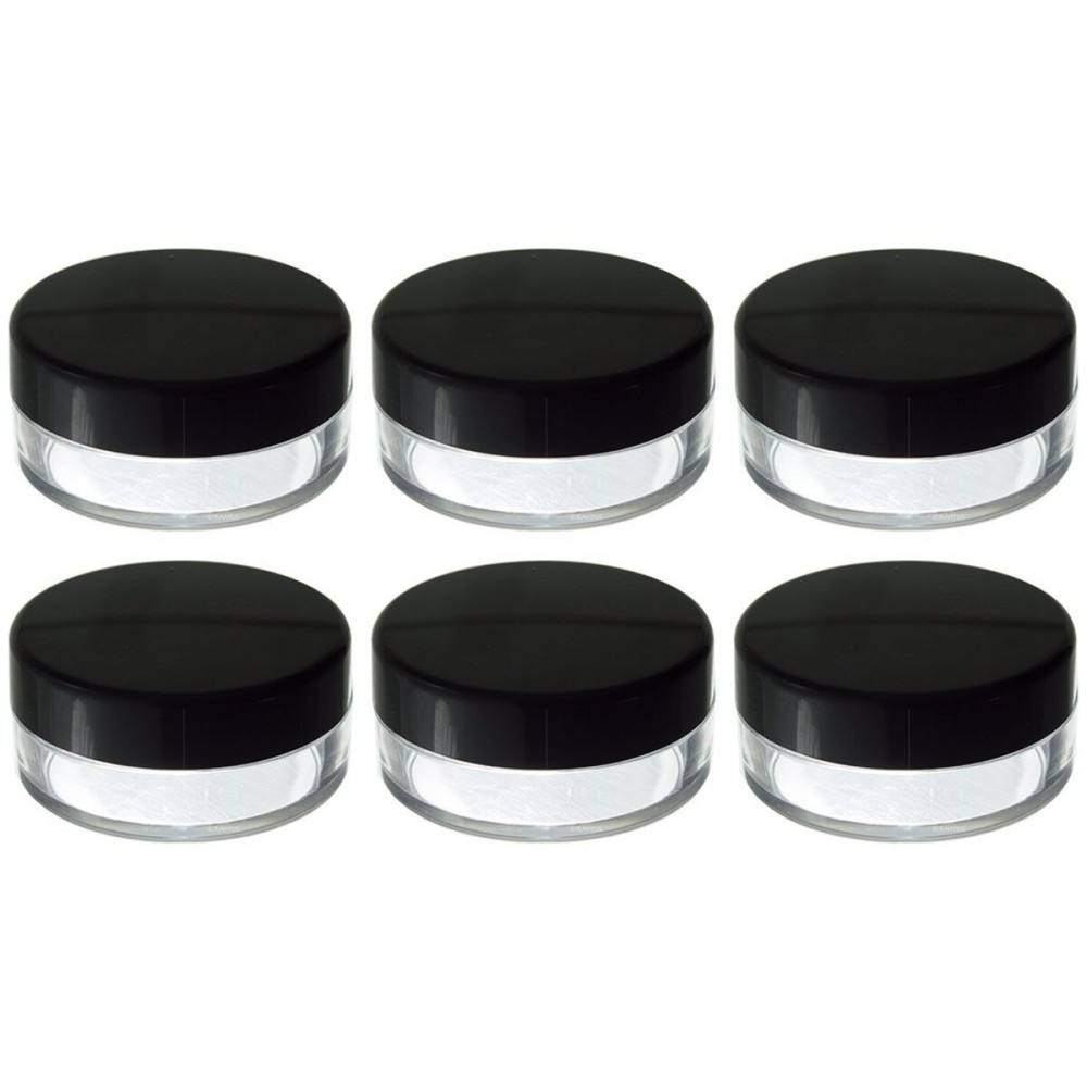 JUVITUS 20 ml / 20 grams Powder Sifter Cosmetic Makeup Jar (6 Pack) JUVITUS 20 ml / 20 grams Powder Sifter Cosmetic Makeup Jar (6 Pack)