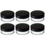 JUVITUS 20 ml / 20 grams Powder Sifter Cosmetic Makeup Jar (6 Pack)