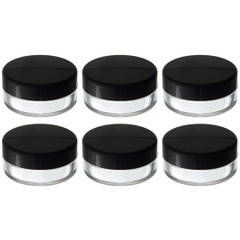 JUVITUS 20 ml / 20 grams Powder Sifter Cosmetic Makeup Jar (6 Pack)
