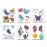 Crenstone Glitter Tattoos ~ 50 Dazzling Designs ~ Hearts, Butterflies, Flowers, and More!