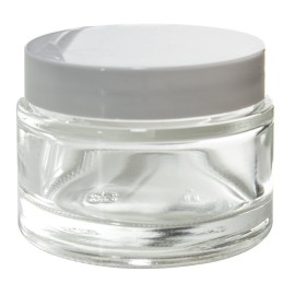 2 oz Clear Glass Thick Wall Balm Jars with White Foam Lined Smooth Lids (6 pack) 2 oz Clear Glass Thick Wall Balm Jars with White Foam Lined Smooth Lids (6 pack)