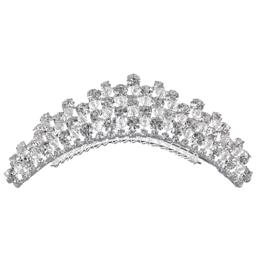 Handmade Bridal Rhinestone Crystal Wedding Hair Comb Tiara T1109
