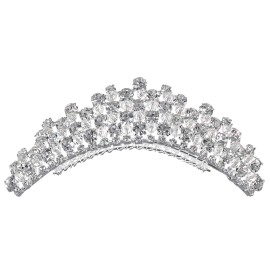 Handmade Bridal Rhinestone Crystal Wedding Hair Comb Tiara T1109
