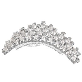 Handmade Bridal Rhinestone Crystal Wedding Hair Comb Tiara T1109