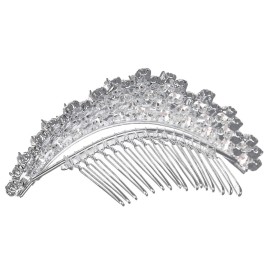 Handmade Bridal Rhinestone Crystal Wedding Hair Comb Tiara T1109