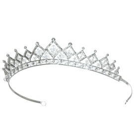 SAMKY Crystal Wedding Tiara Bridal Headpiece for Brides Hair Accessories for Woman