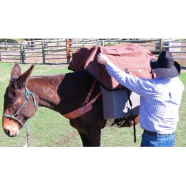 TrailMax Top-Pack Rain Cover, Over-Sized to Fit Large Loads On A Pack Saddle, Ideal for Horse and Mule Packing, Heavy Duty Fabric to Protect Your Camp Comforts and Valuable Gear in Bad Weather, Brown