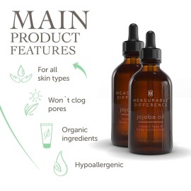 Jojoba Oil for Face & Body | 100% Pure, Cold-Pressed & Refined Oil for Deep Hydration | Anti-Aging Moisturizer with Vitamin E & B Complex | Help Reduce Inflammation and Irritation Jojoba Oil for Face & Body | 100% Pure, Cold-Pressed & Refined Oil for Deep Hydration | Anti-Aging Moisturizer with Vitamin E & B Complex | Help Reduce Inflammation and Irritation