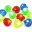 Novelty Place Party Stars Flashing LED Bumpy Jelly Ring Light-Up Toys (12 Pack)