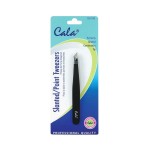 Cala Black & silver slanted point tweezers