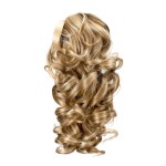 Onedor 12 Synthetic Fiber Natural Textured Curly Ponytail Clip In/On Hair Extension Hairpiece (H16/613)