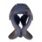 France Luxe Large Cutout Curve Claw Clip - Matte Navy