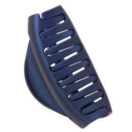 France Luxe Large Cutout Curve Claw Clip - Matte Navy