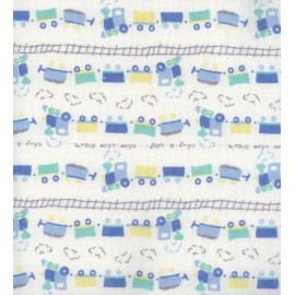 Baby Recieving Blankets - 4 Pack (Boats Trains Planes Cars)