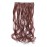 SWACC Women 20 Inches Curly Full Head 7 Separate Pieces Heat Resistance Synthetic Hair Clip in Hair Extensions (Dark Auburn-33)