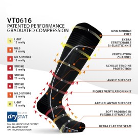 VT0616 Green Large, Vitalsox Italy Patented Graduated Compression