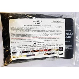 Hair Building Fibers 200 Grams 7 Oz. With Bottle By Finally Hair 50g*4 (Light Medium Brown - our lightest brown shade)