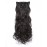 SWACC Women 20 Inches Curly Full Head 7 Separate Pieces Heat Resistance Synthetic Hair Clip in Hair Extensions (Dark Brown-4)