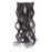 SWACC Women 20 Inches Curly Full Head 7 Separate Pieces Heat Resistance Synthetic Hair Clip in Hair Extensions (Dark Brown-4)