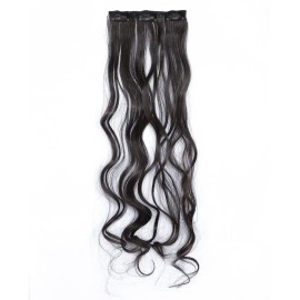 SWACC Women 20 Inches Curly Full Head 7 Separate Pieces Heat Resistance Synthetic Hair Clip in Hair Extensions (Dark Brown-4) SWACC Women 20 Inches Curly Full Head 7 Separate Pieces Heat Resistance Synthetic Hair Clip in Hair Extensions (Dark Brown-4)