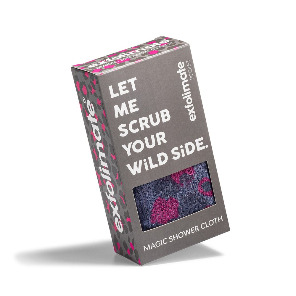 ExfoliMATE | Magic Exfoliating Shower Cloth Gently Removes Dead Skin for a Youthful Clear Complexion (Exotic Animal)
