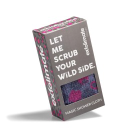 ExfoliMATE | Magic Exfoliating Shower Cloth Gently Removes Dead Skin for a Youthful Clear Complexion (Exotic Animal)