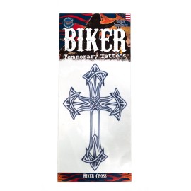 Loftus International Tinsley Transfers Biker Cross Temporary Tattoo FX Novelty Item