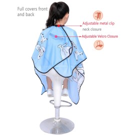 PERFEHAIR Kids Haircut Salon Cape, Hair Cutting Cape for Kid, Barber Child Haircutting Capes 52X 37 (Blue) PERFEHAIR Kids Haircut Salon Cape, Hair Cutting Cape for Kid, Barber Child Haircutting Capes 52X 37 (Blue)