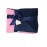 MEG ORIGINAL Paris Pink and Navy Blue Minky Dot Baby Girl/Toddler Crib Blanket 667