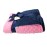 MEG ORIGINAL Paris Pink and Navy Blue Minky Dot Baby Girl/Toddler Crib Blanket 667