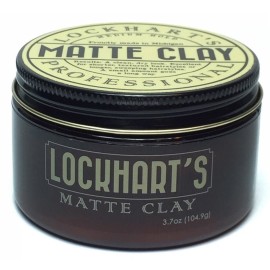 Lockhart\'s Authentic Handcrafted Professional Matte Clay, Medium/Firm Hold, Matte Shine, 3.4 oz