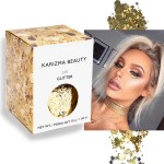 Gold Rockstar Chunky Glitter  Large 30g Jar KARIZMA BEAUTY  Festival Glitter Cosmetic Face Body Hair Nails