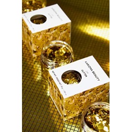 Gold Rockstar Chunky Glitter  Large 30g Jar KARIZMA BEAUTY  Festival Glitter Cosmetic Face Body Hair Nails Gold Rockstar Chunky Glitter  Large 30g Jar KARIZMA BEAUTY  Festival Glitter Cosmetic Face Body Hair Nails