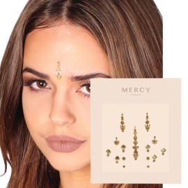 Gigi Gold Bindi  Crystal Indian Bindi Face Jewels Gold Multi Packet Gigi Gold Bindi  Crystal Indian Bindi Face Jewels Gold Multi Packet
