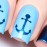 Whats Up Nails - Anchor Nail Vinyl Stencils for Nail Art Design (2 Sheets, 40 Stencils Total)