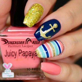 Whats Up Nails - Anchor Nail Vinyl Stencils for Nail Art Design (2 Sheets, 40 Stencils Total) Whats Up Nails - Anchor Nail Vinyl Stencils for Nail Art Design (2 Sheets, 40 Stencils Total)